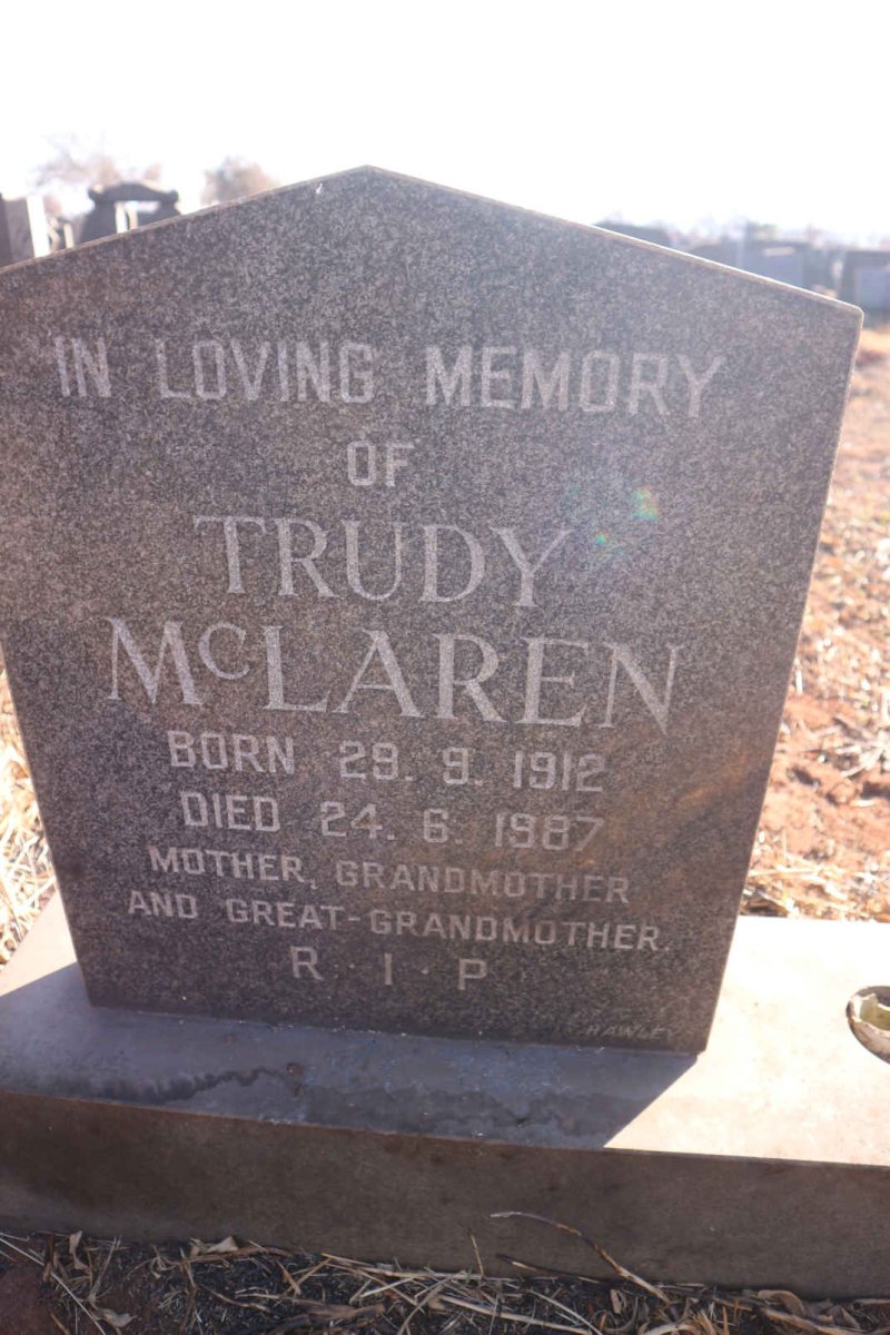 MCLAREN Trudy 1912-1987