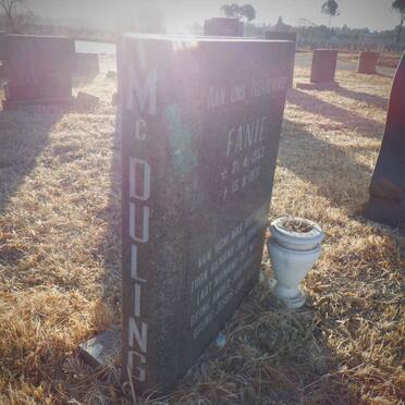 MCDULLING Fanie 1953-1971