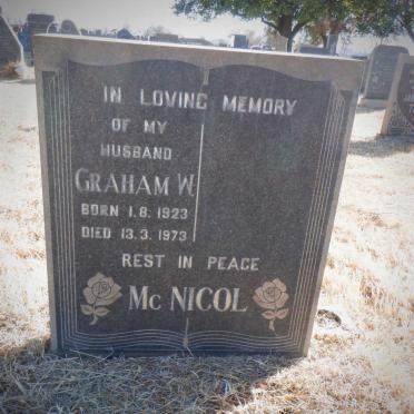 McNICOL Graham W. 1923-1973
