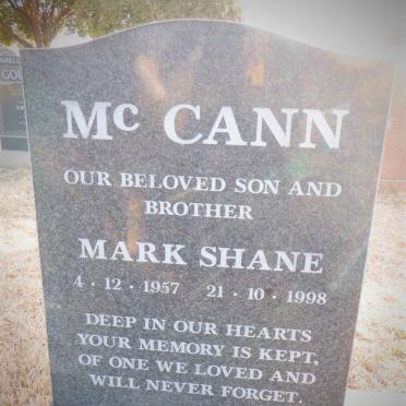 MCCANN Mark Shane 1957-1998