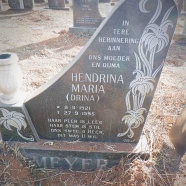 MEYER Hendrina Maria 1921-1995