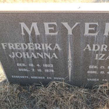 MEYER Adriaan Izak 1898-1989 &amp; Frederika Johanna 1903-1979