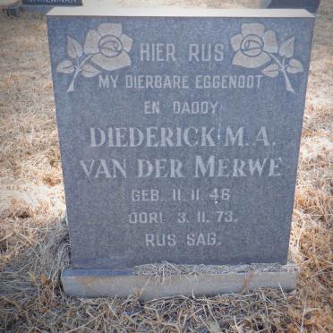 MERWE Diederick M.A., van der 1946-1973