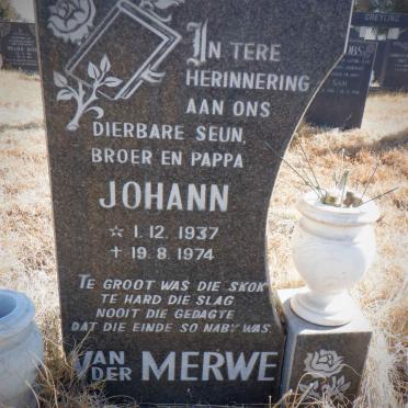 MERWE Johann, van der 1937-1974