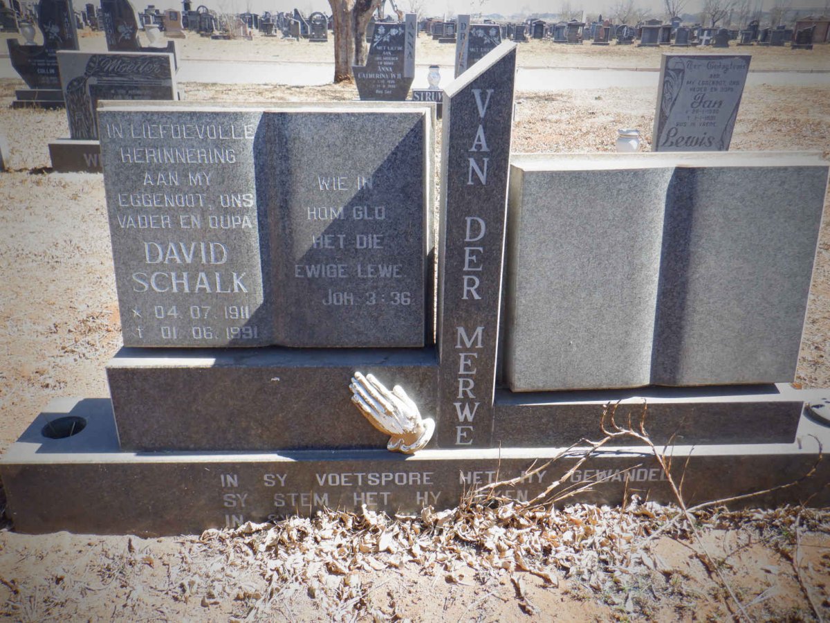 MERWE David Schalk, van der 1911-1991