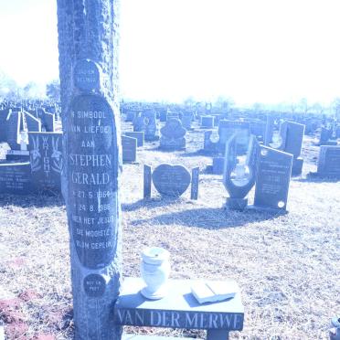 MERWE Stephan Gerald, van der 1964-1988