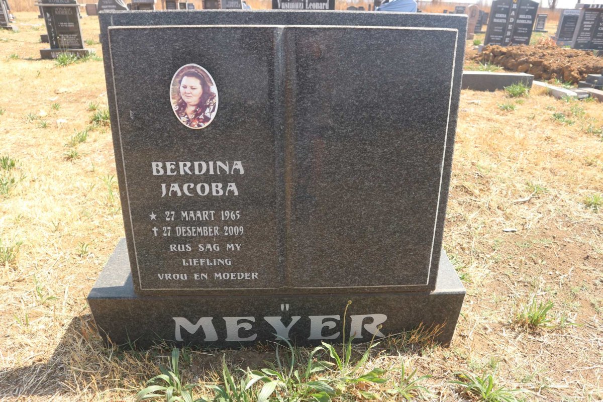 MEYER Berdina Jacoba 1965-2009