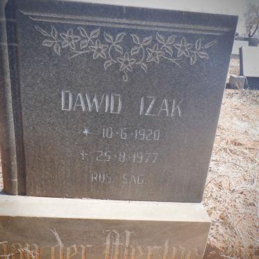 MERWE Dawid Izak, van der 1920-1977