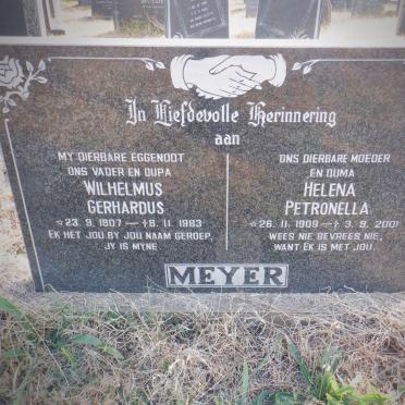 MEYER Wilhelmus Gerhardus 1907-1983 &amp; Helena Petronella 1909-2001