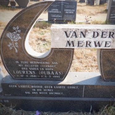 MERWE Lourens, van der 1941-1995