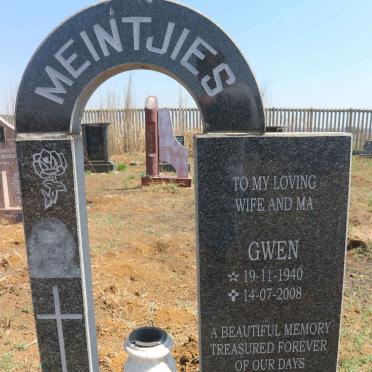 MEINTJIES Gwen 1940-2008 