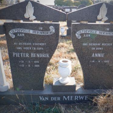 MERWE Pieter Hendrik, van der 1916-1981 &amp; Annie 1922-