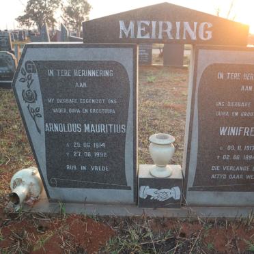 MEIRING Arnoldus Mauritius 1914-1992 &amp; Winifred 1917-1994