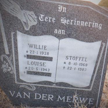 MERWE Willie, van der 1938- &amp; Louise 1943- :: VAN DER MERWE Stoffel 1969-1989