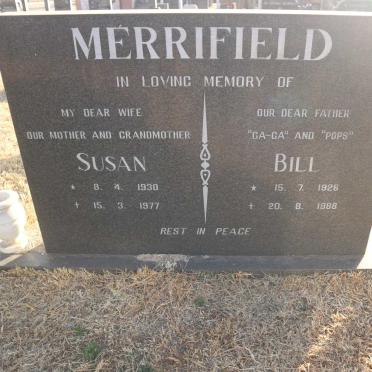 MERRIFIELD Bill 1926-1988 &amp; Susan 1930-1977