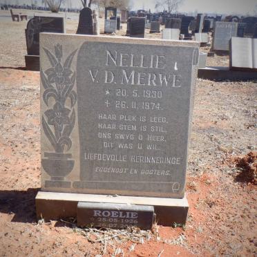 MERWE Roelie, v.d. 1926-2006 &amp; Nellie 1930-1974