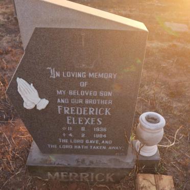 MERRICK Frederick Elexes 1936-1984
