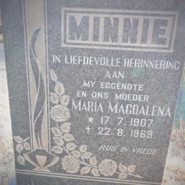 MINNIE Maria Magdalena 1907-1969