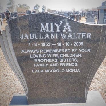 MIYA Jabulani Walter 1953-2005