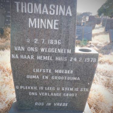 MINNE Thomasina 1896-1978
