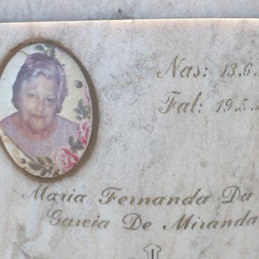 MIRANDA Maria Fernanda Da C. Garcia, de 1933-20?? :: DE MIRANDA Fernando Jaime Garcia 1957-2011