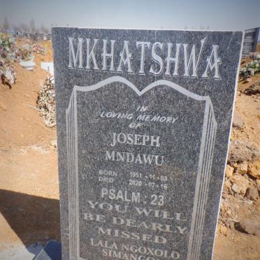 MKHATSHWA Joseph Mndawu 1951-2020