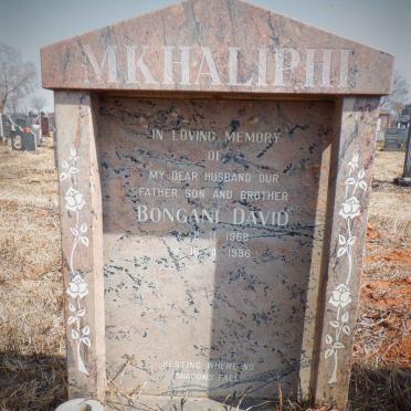 MKHALIPHI Bongani David 1968-1996
