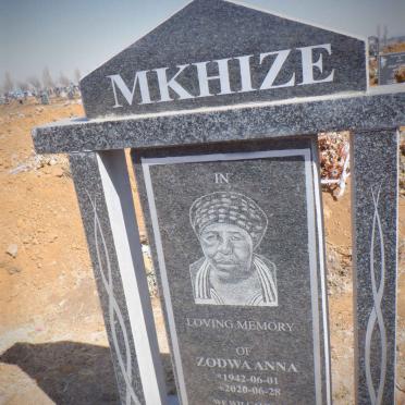 MKHIZE Zodwa Anna 1942-2020