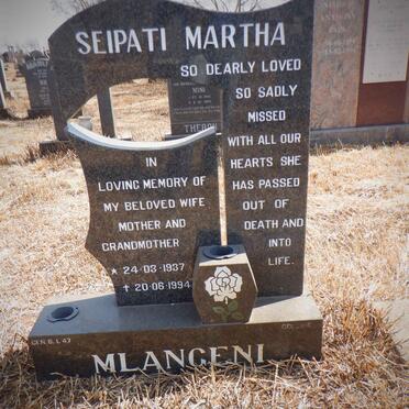 MLANGENI Seipati Martha 1937-1994