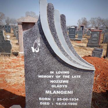 MLANGENI Nozizwe Gladys 1934-1996