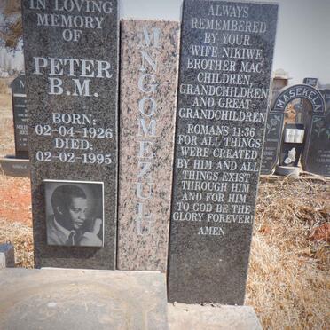 MNGOMEZULU Peter B.M. 1926-1995
