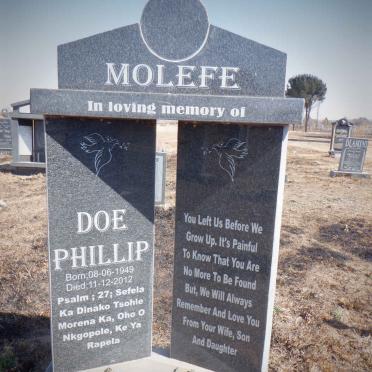 MOLEFE Doe Phillip 1949-2012