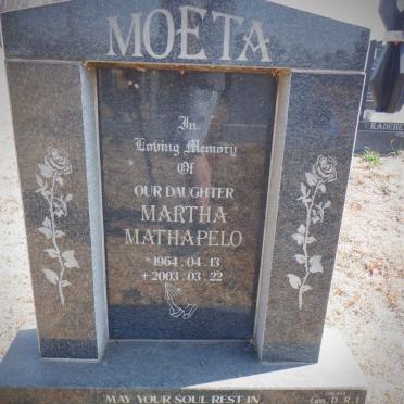 MOETA Martha Mathapelo 1964-2003