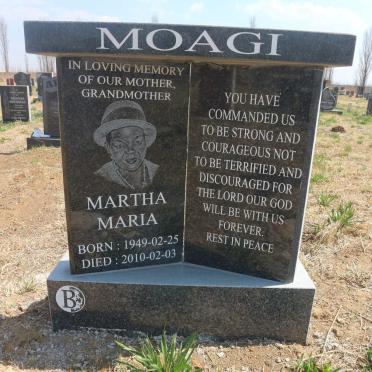 MOAGI Martha Maria 1949-2010