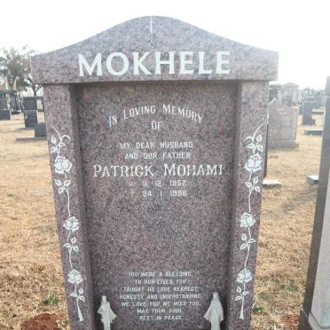 MOKHELE Patrick Mohami 1952-1996