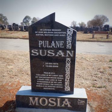 MOSIA Pulane Susan 1974-2009