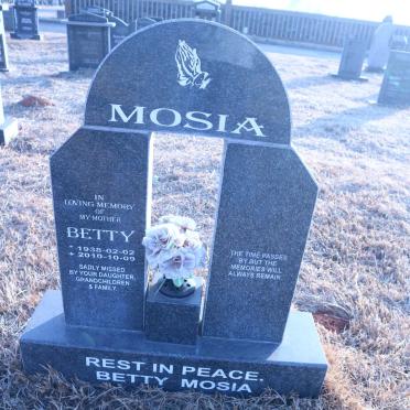 MOSIA Betty 1938-2010