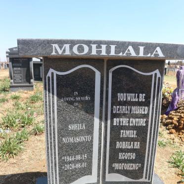 MOHLALA Sheila Nomasonto 1944-2020