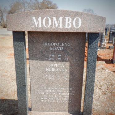 MOMBO Ikgopoleng Mavis 1936-2013 :: MOMBO Japhta Ngiranda 1963-1996