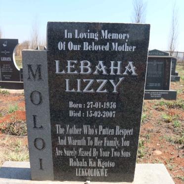 MOLOI Lebaha Lizzy 1956-2007 