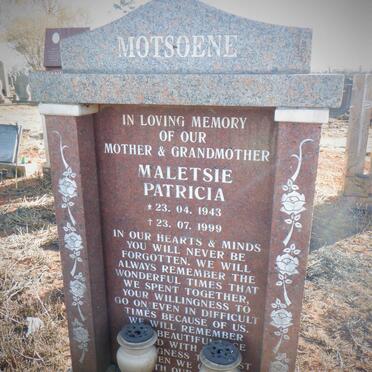 MOTSOENE Malatsie Patricia 1943-1999