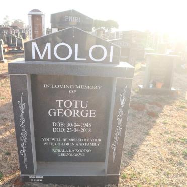 MOLOI Totu George 1946-2018