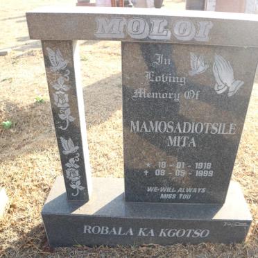 MOLOI Mamosadiotsile Mita 1918-1999