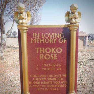 MOKHULISE Thoko Rose 1943-2010