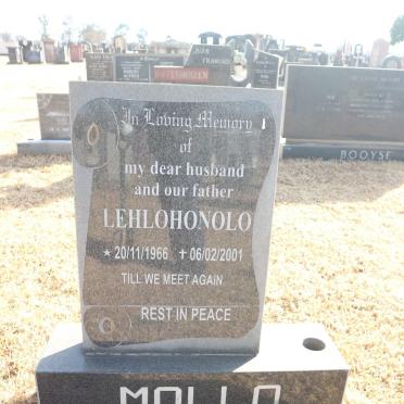 MOLLO Lehlohonolo 1966-2001