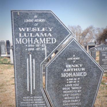 MOHAMED Dinky Arthur 1945-2011 :: MOHAMED Wesley Lulama 1996-2018