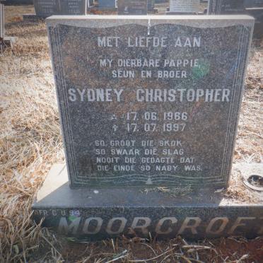 MOORCROFT Sydney Christopher 1966-1997