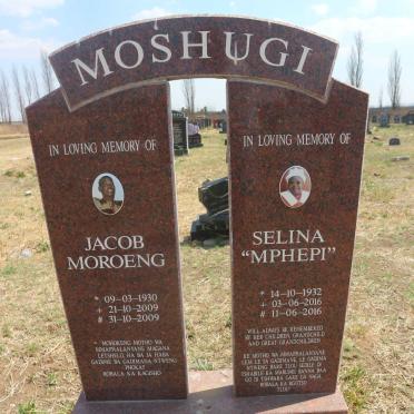 MOSHUGI Jacob Moroeng 1930-2009 &amp; Selina 1932-2016