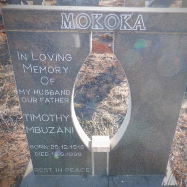 MOKOKA Timothy Mbuzani 1918-1998