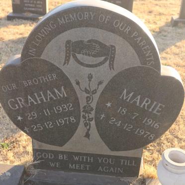 MORGAN Graham 1932-1978 &amp; Marie 1916-1978